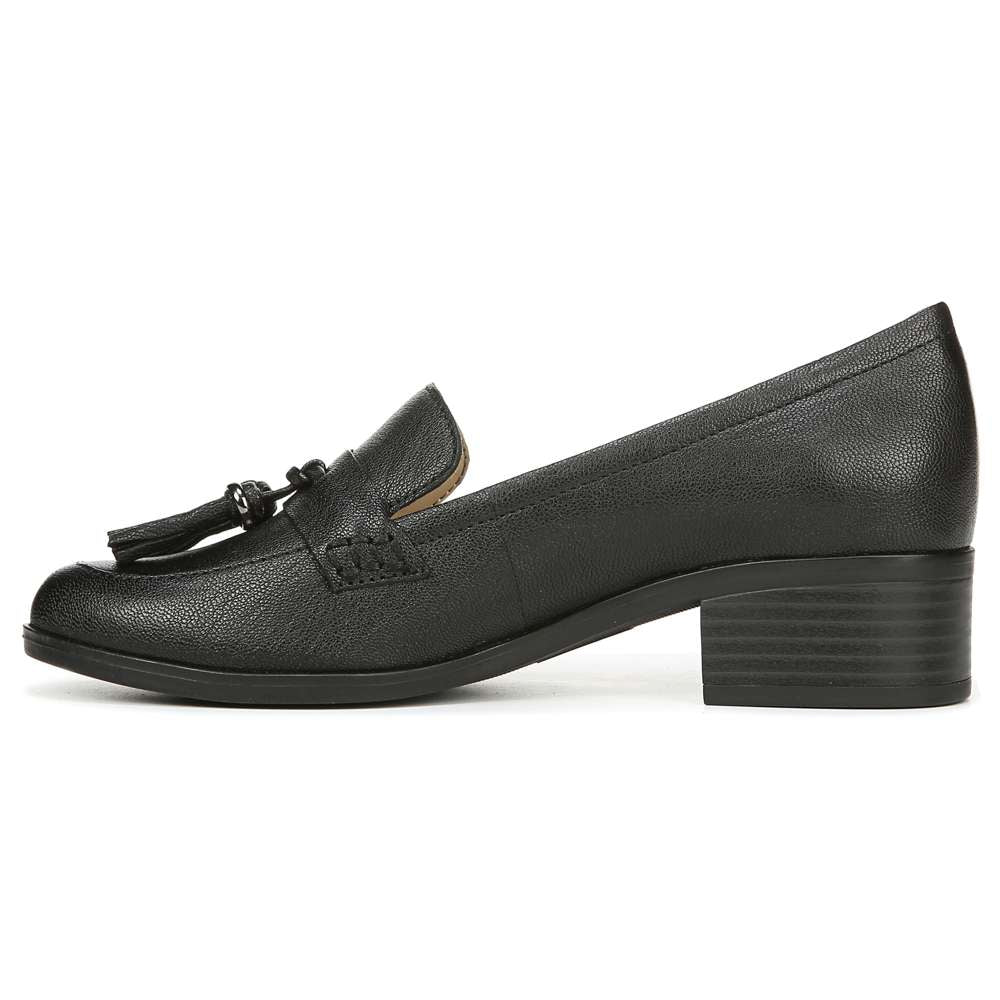 Nina Heeled Loafer - Black