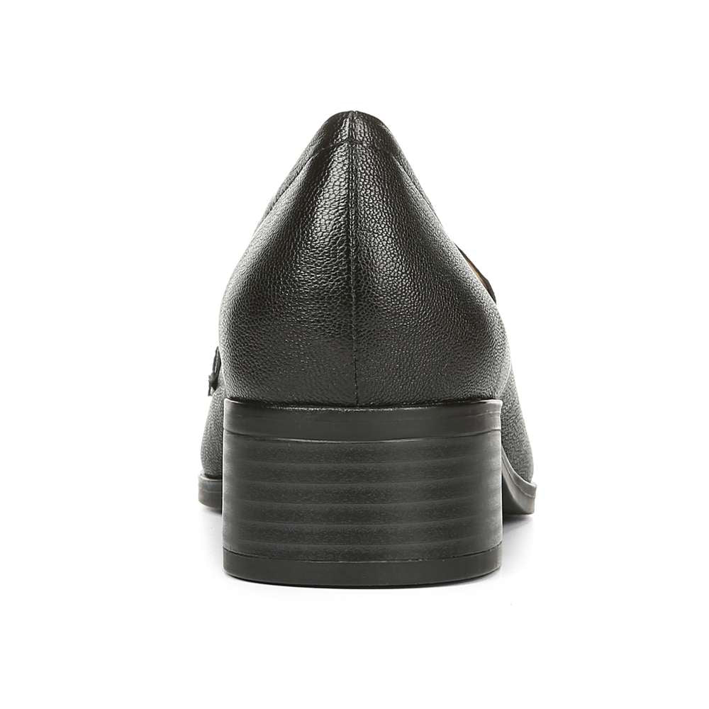 Nina Heeled Loafer - Black