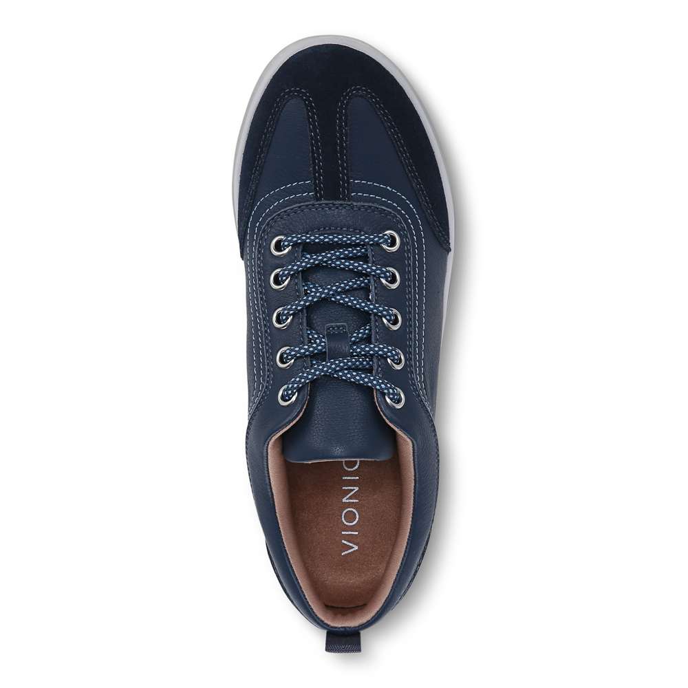 Nyla Lace-Up Casual Sneaker - Navy