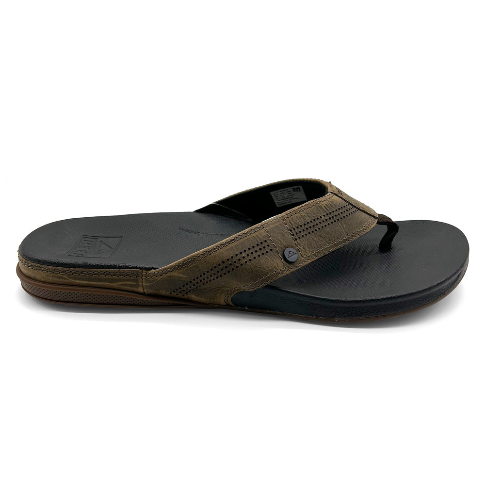 Reef Men's CI4004 Cushion Lux Tan Black  Natural Fit Footwear