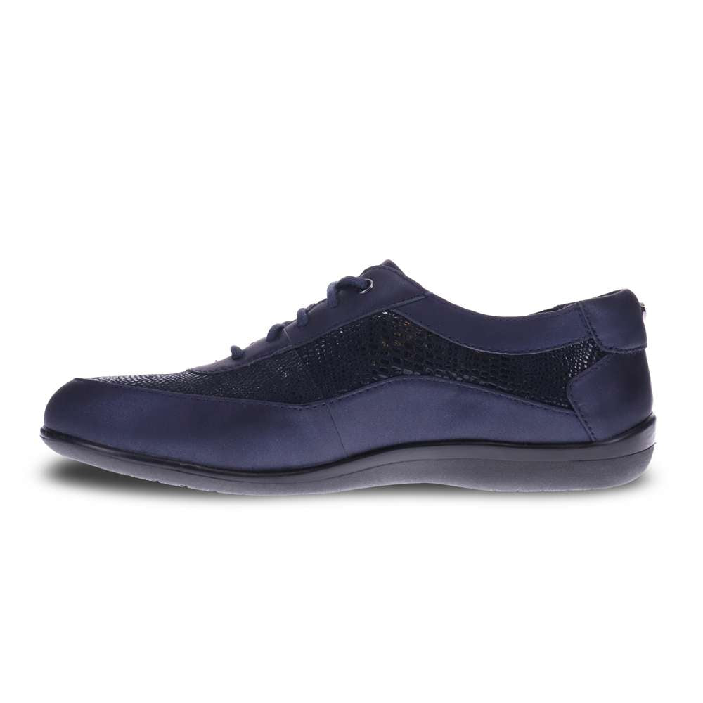 Rome Lace-Up Casual Sneaker - Navy Lizard