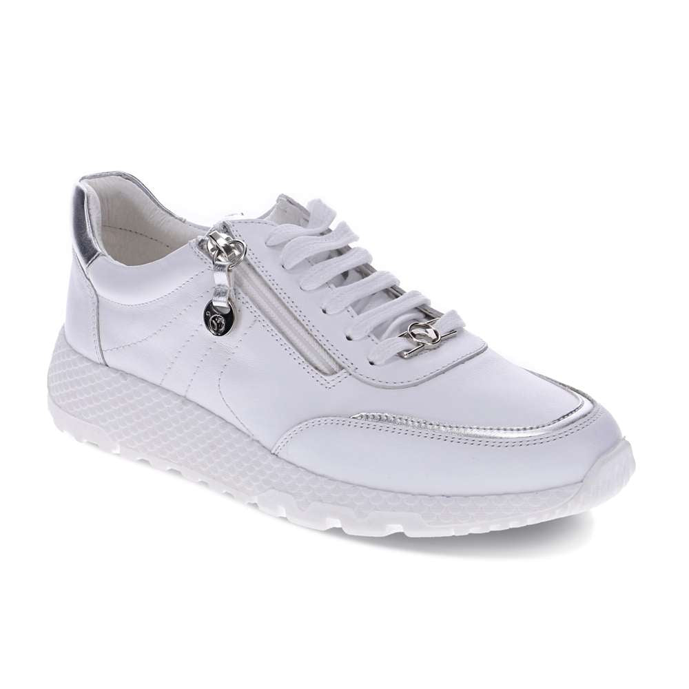Sapporo Zip Casual Sneaker - White
