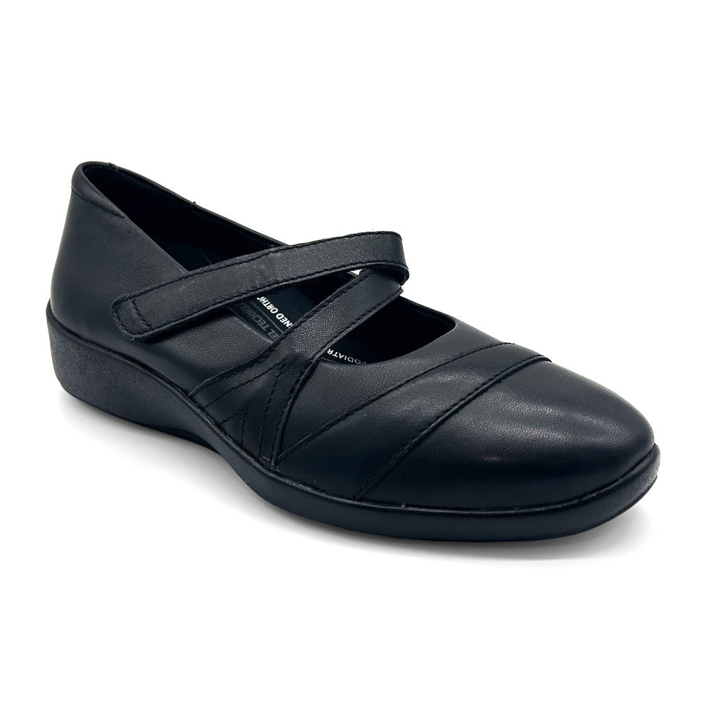 Scholl Orthaheel Women's Keisha Black Natural Fit Footwear