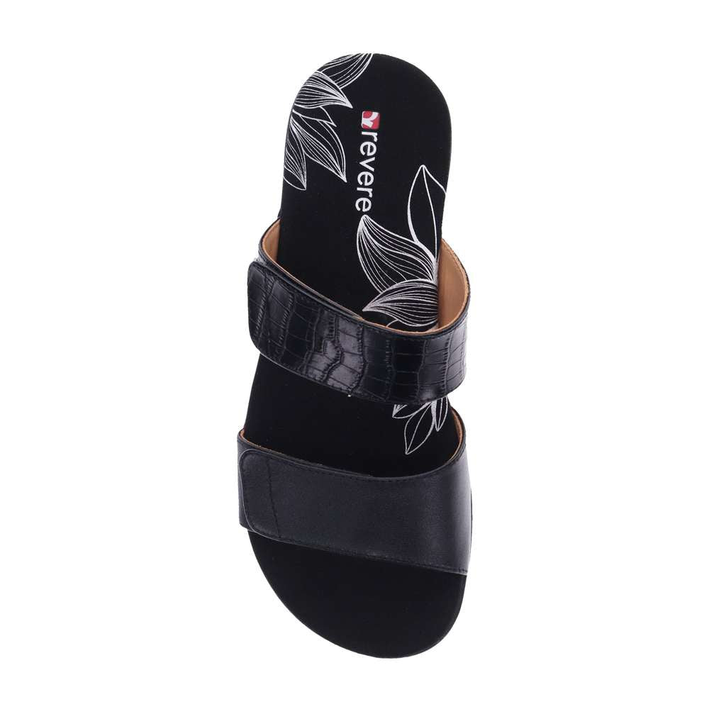 Seaside Slide - Black French/Croc