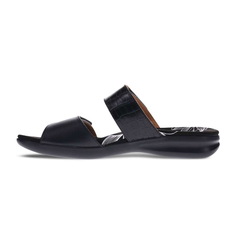 Seaside Slide - Black French/Croc