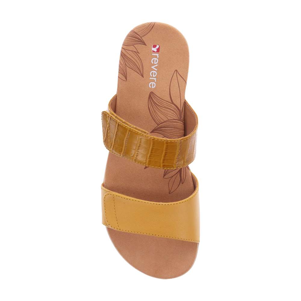 Seaside Slide - Mustard French/Croc