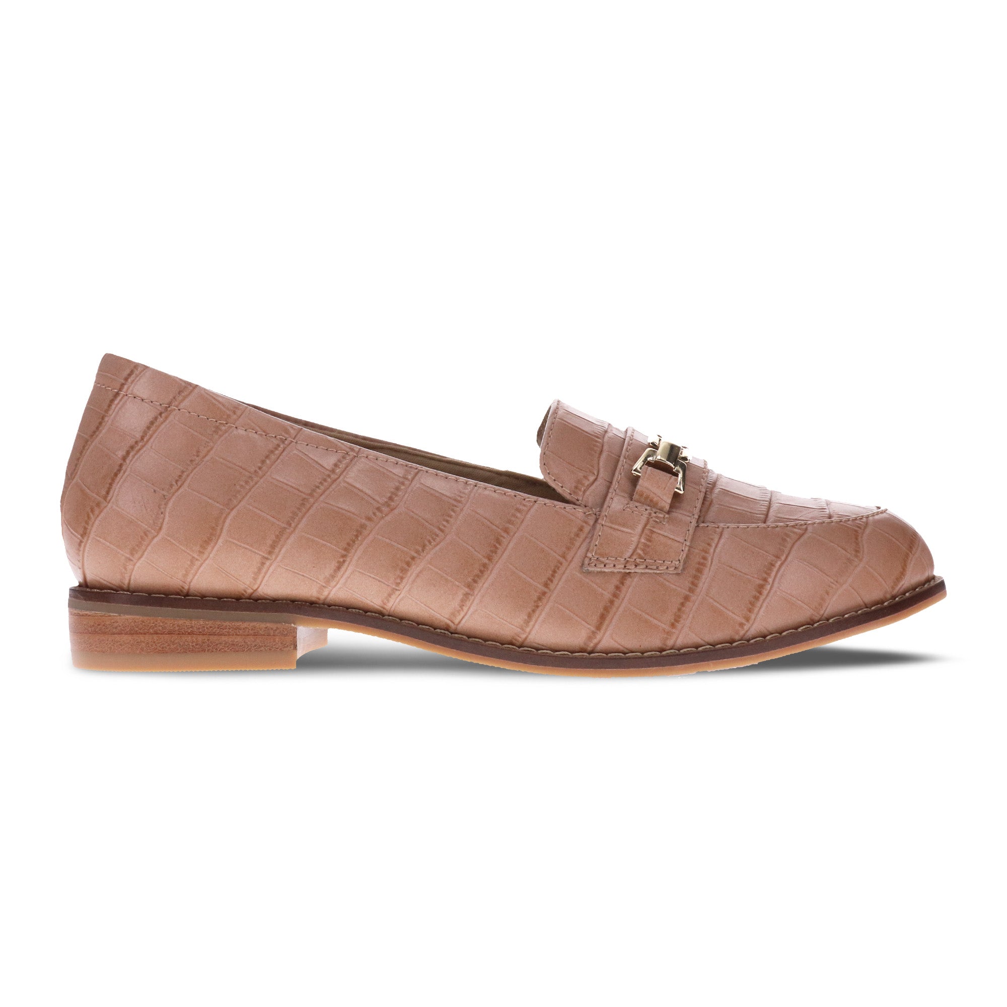 Scholl Orthaheel Women's Tempt Latte Croc Natural Fit Footwear