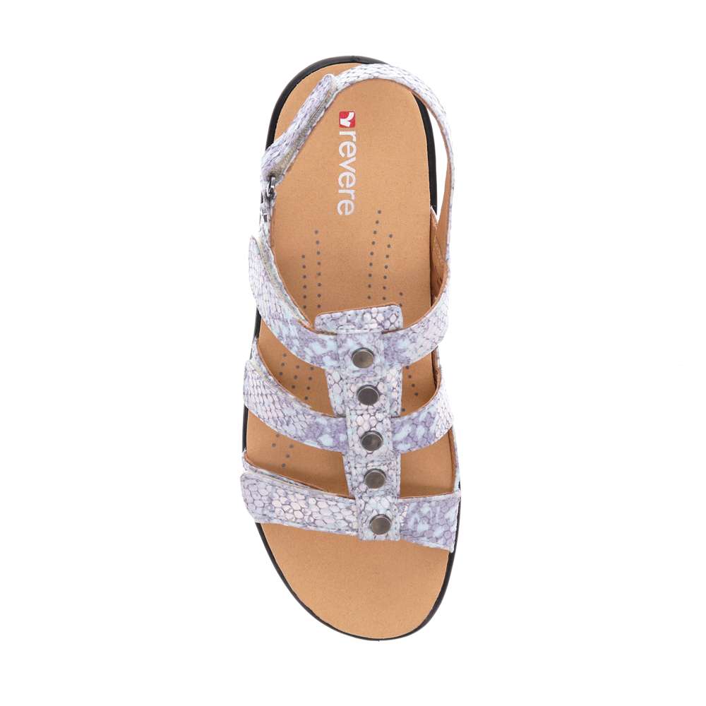 Toledo Slingback Sandal - Teal Snake