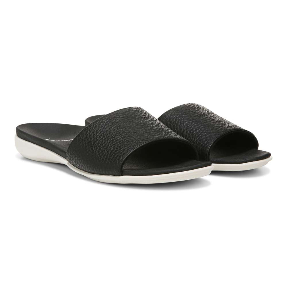 Val Slide - Black Tumble
