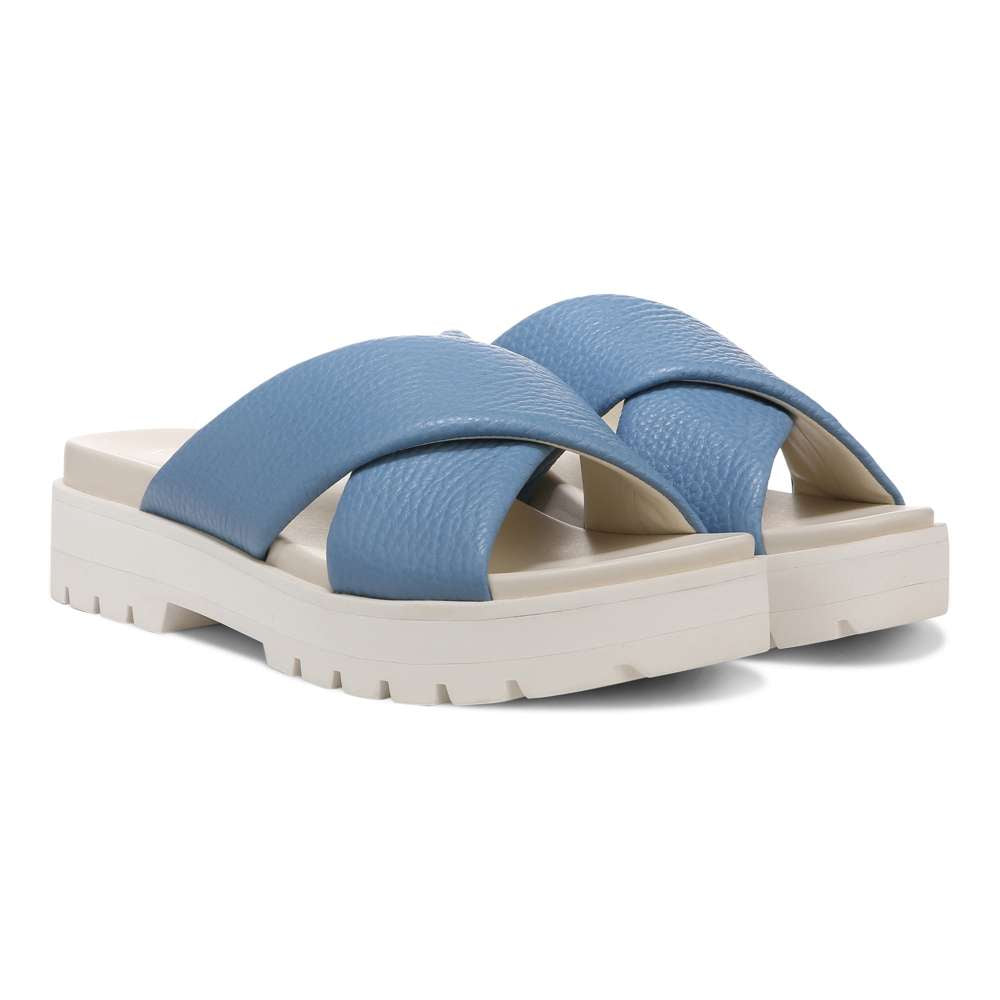 Vesta Flatform Lug Sandal - Blue Shadow