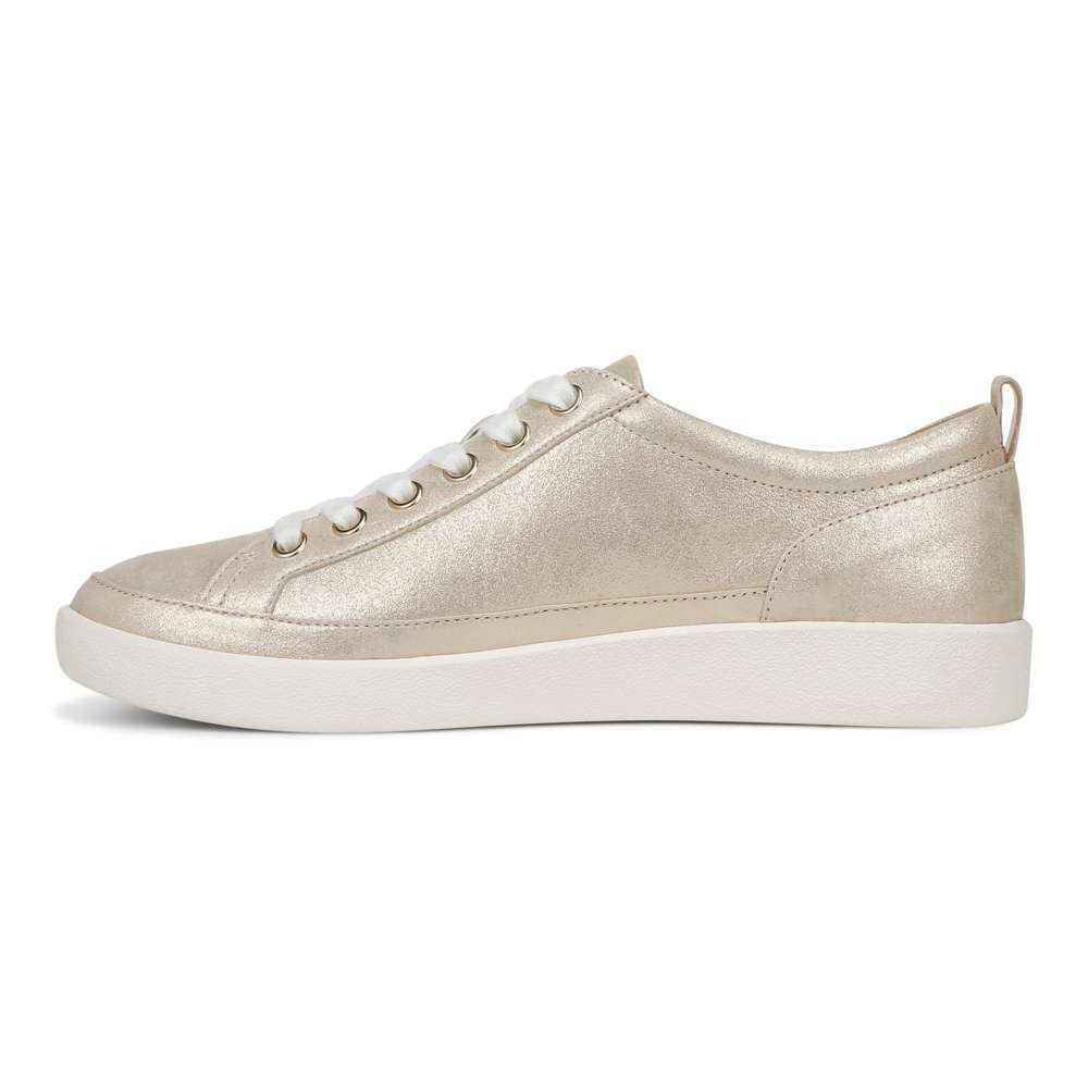 Winny Lace-Up Casual Sneaker - Gold