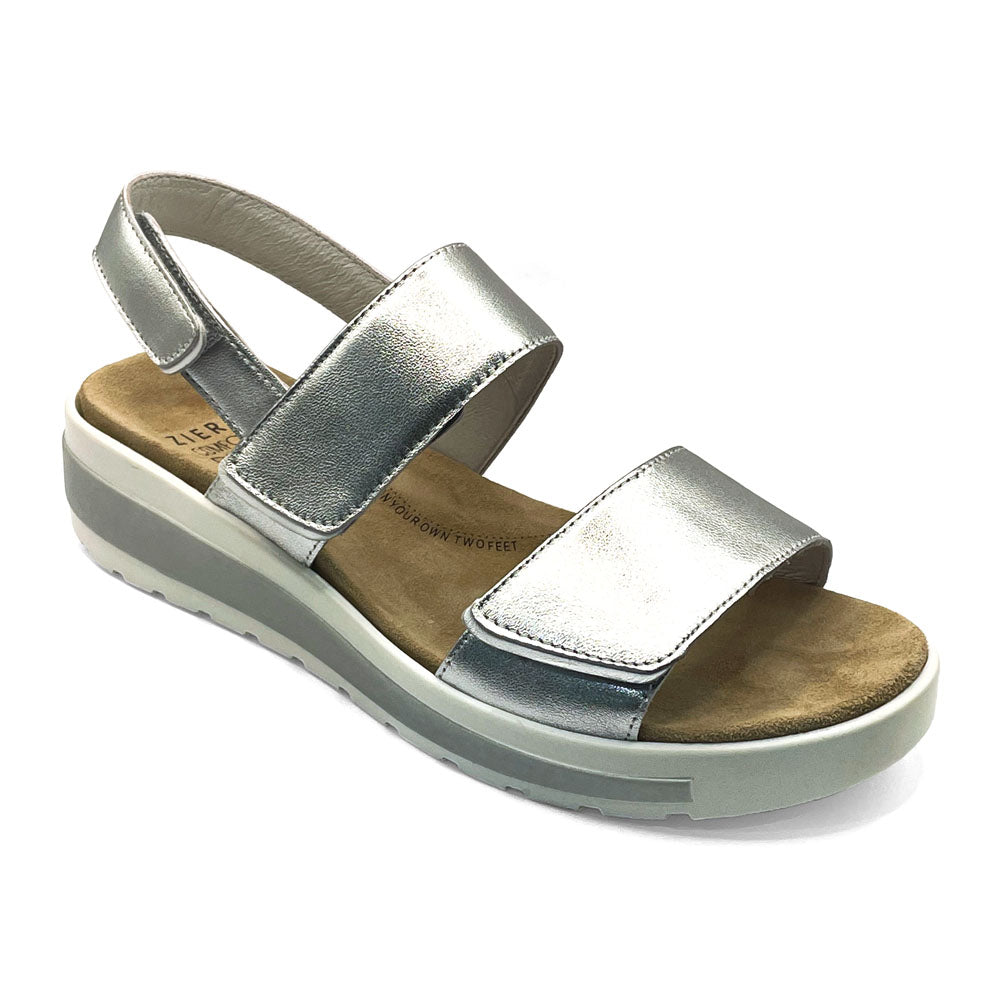 Ziera Women's Garlin W-ZR Silver/White Natural Fit Footwear