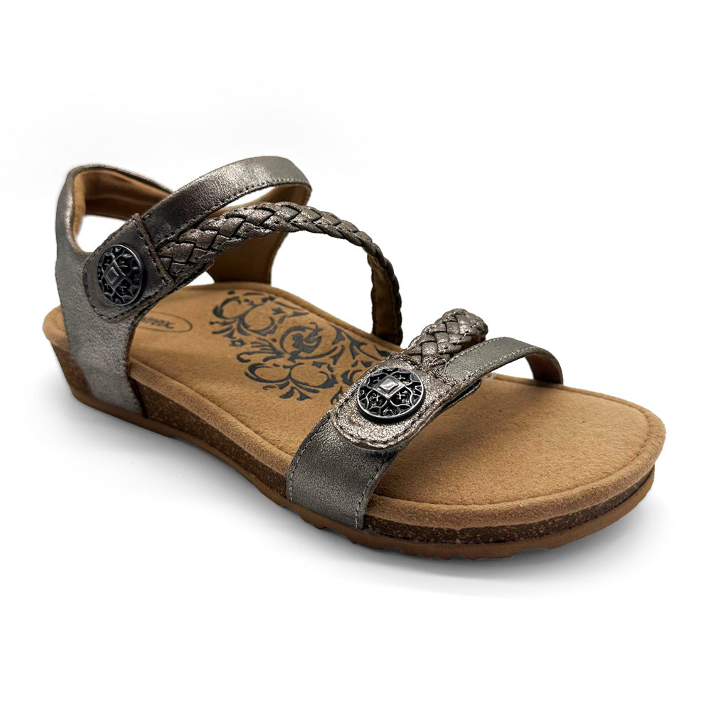 Aetrex Women's Jillian Brushed Silver