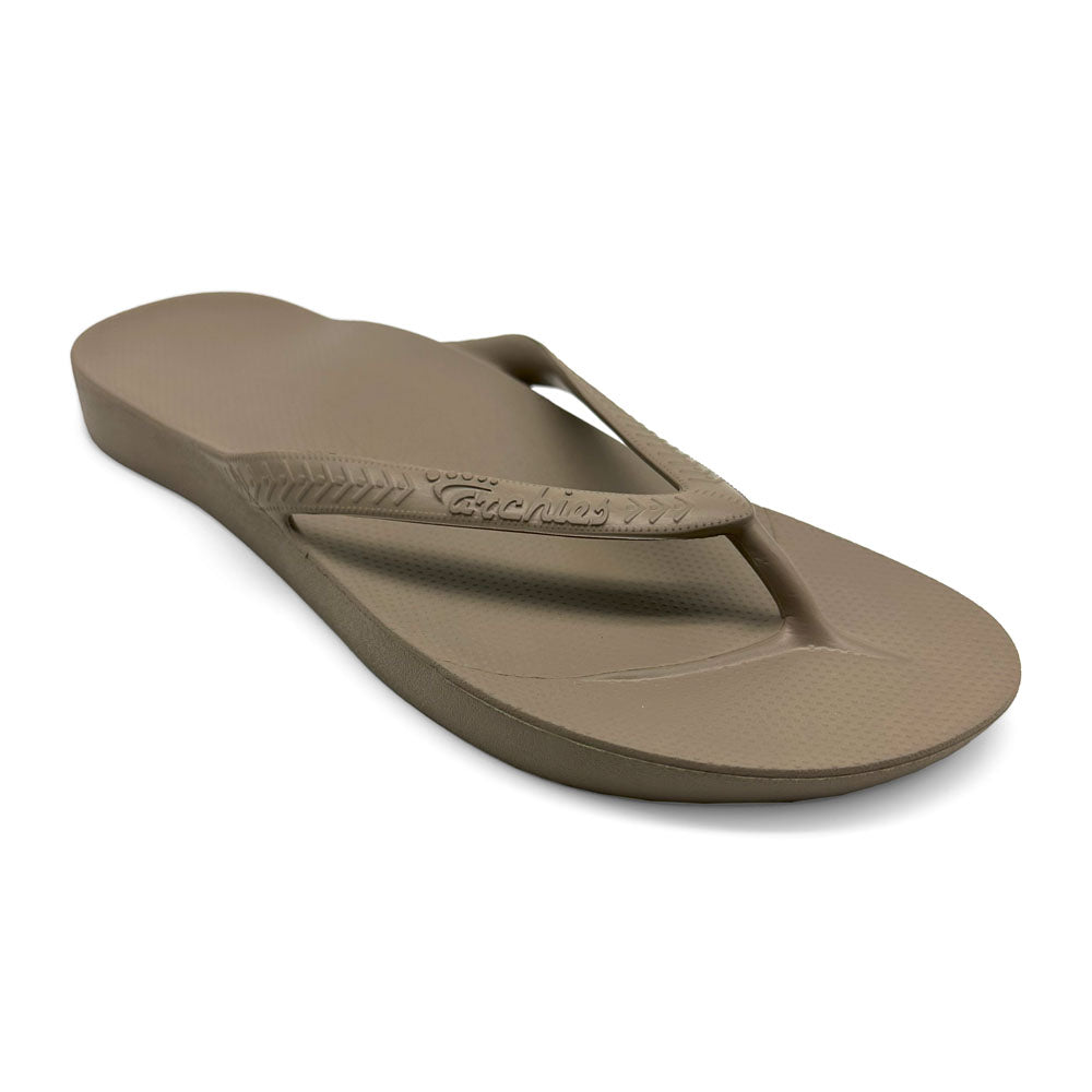 Archies Arch Support Thong Taupe  Natural Fit Footwear
