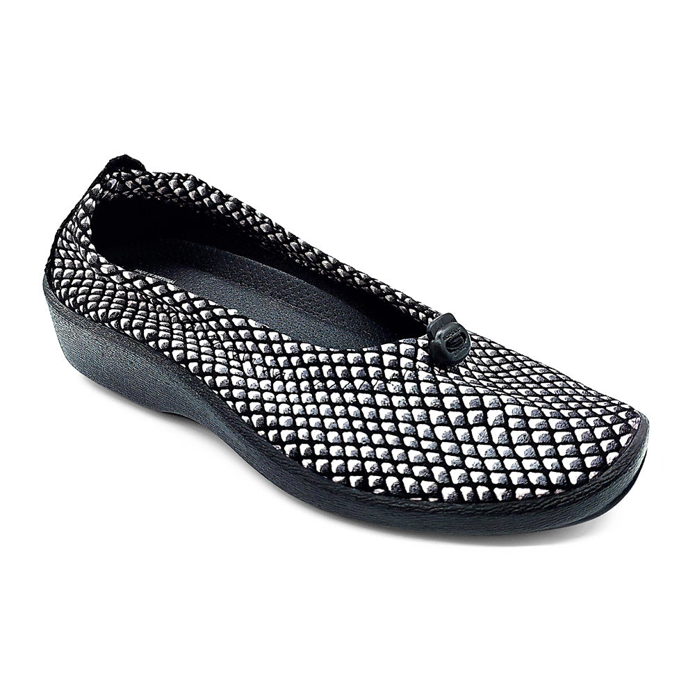 Arcopedico Women's L14 Black/White Diamond  Natural Fit Footwear