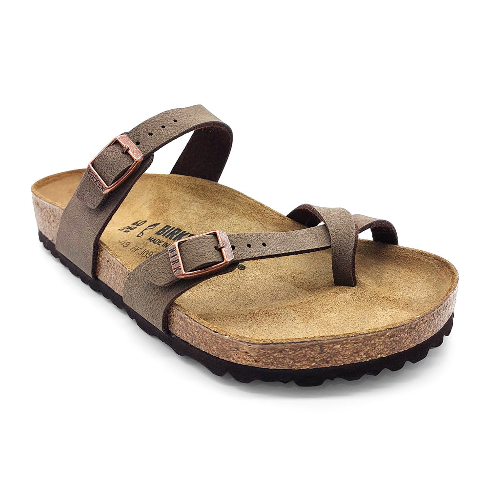 Birkenstock Mayari BirkiBuc Mocca Natural Fit Footwear