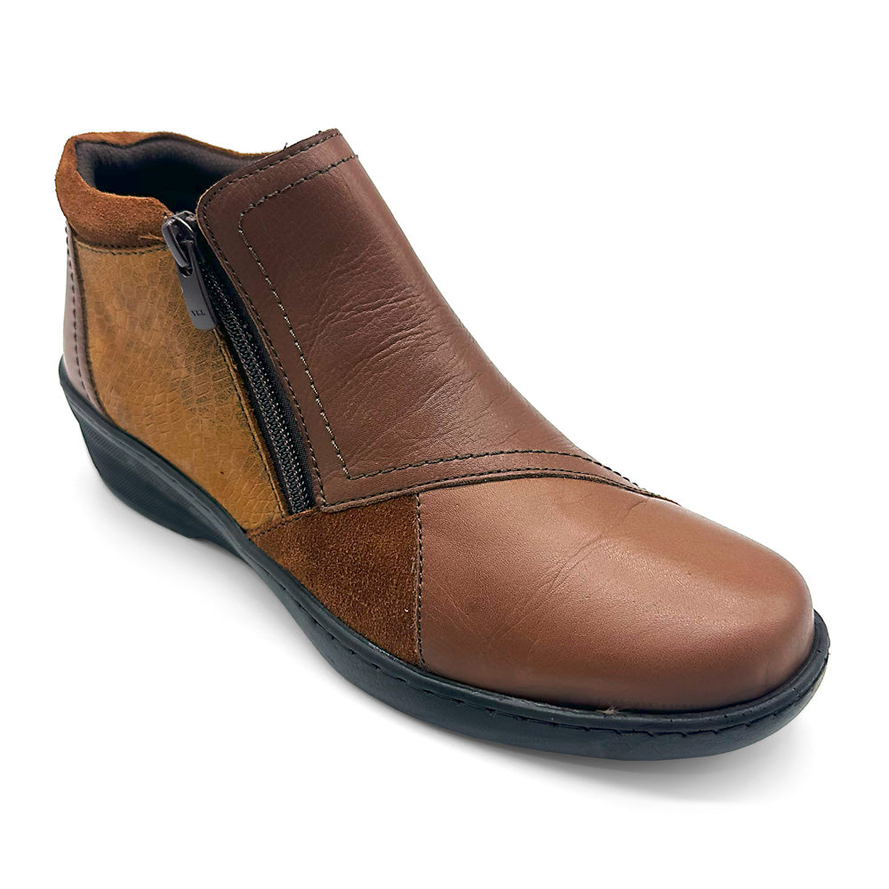 Cabello Women's CP462-18 Tan Combo Natural Fit Footwear