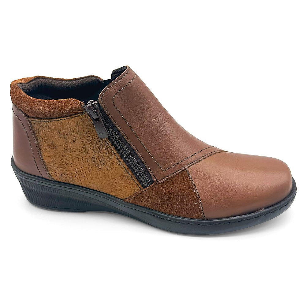 Cabello Women's CP462-18 Tan Combo Natural Fit Footwear