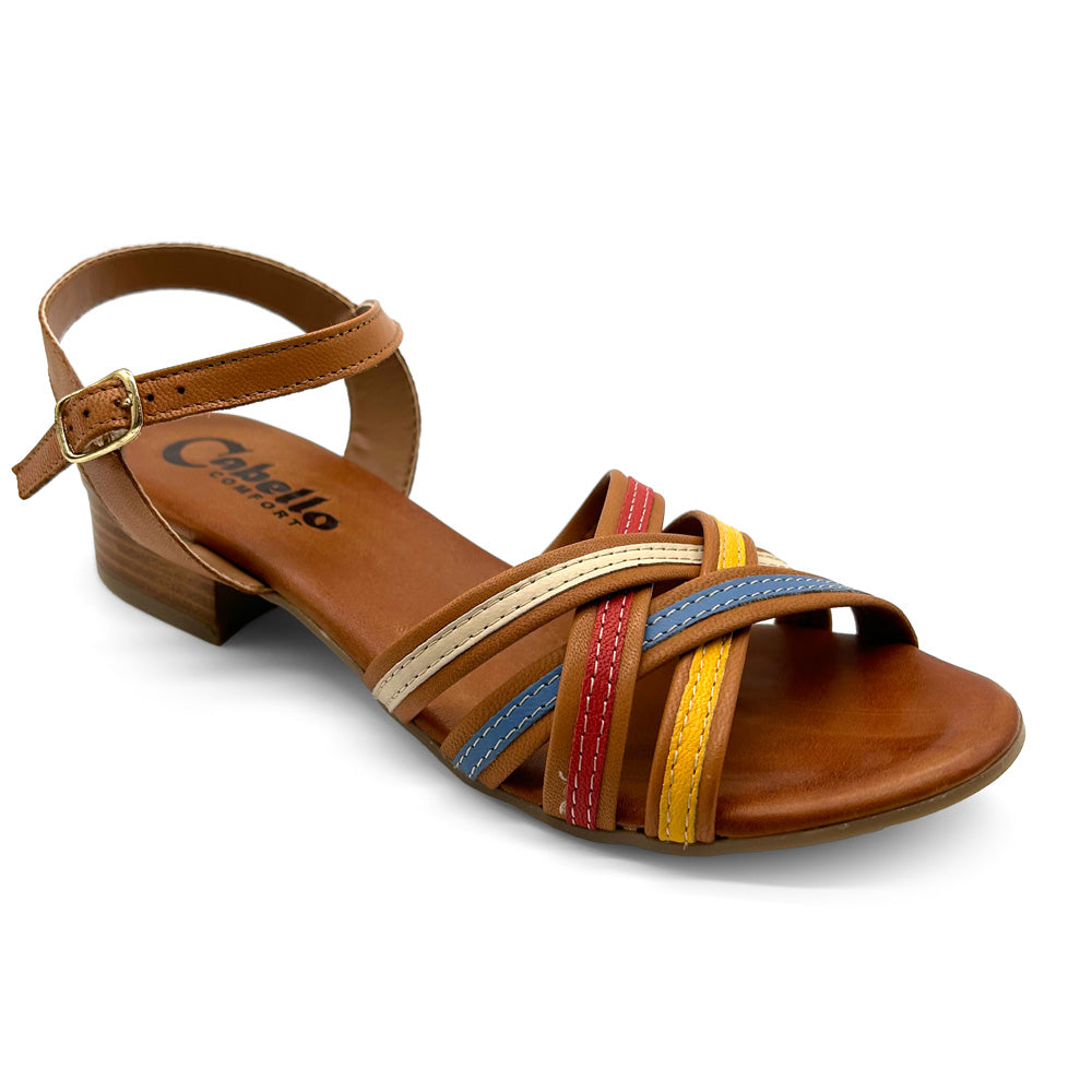 Cabello Women's Malena Tan Natural Fit Footwear