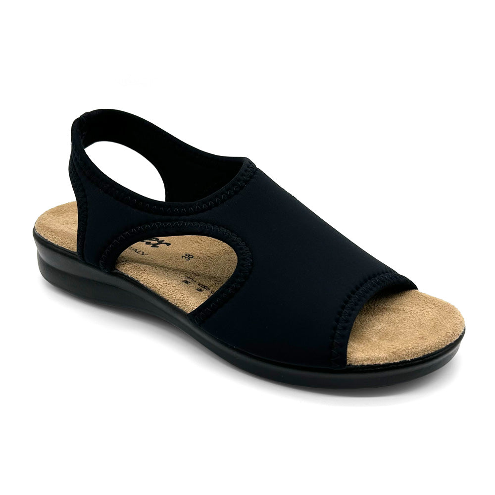 Cabello Women's Sicily Black Natural Fit Footwear