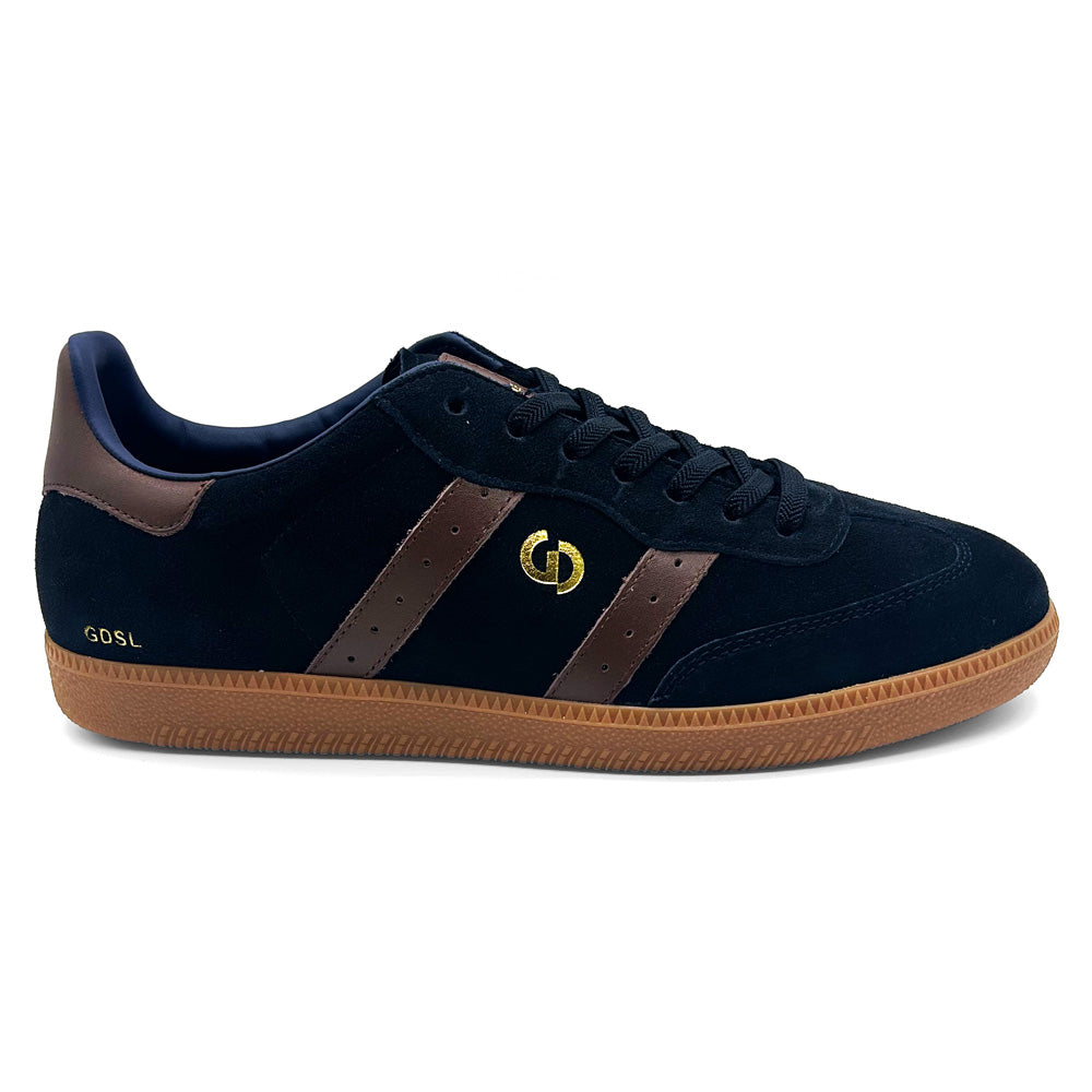 Goodsole Men's 2001 Parallel Navy/Coffee Suede