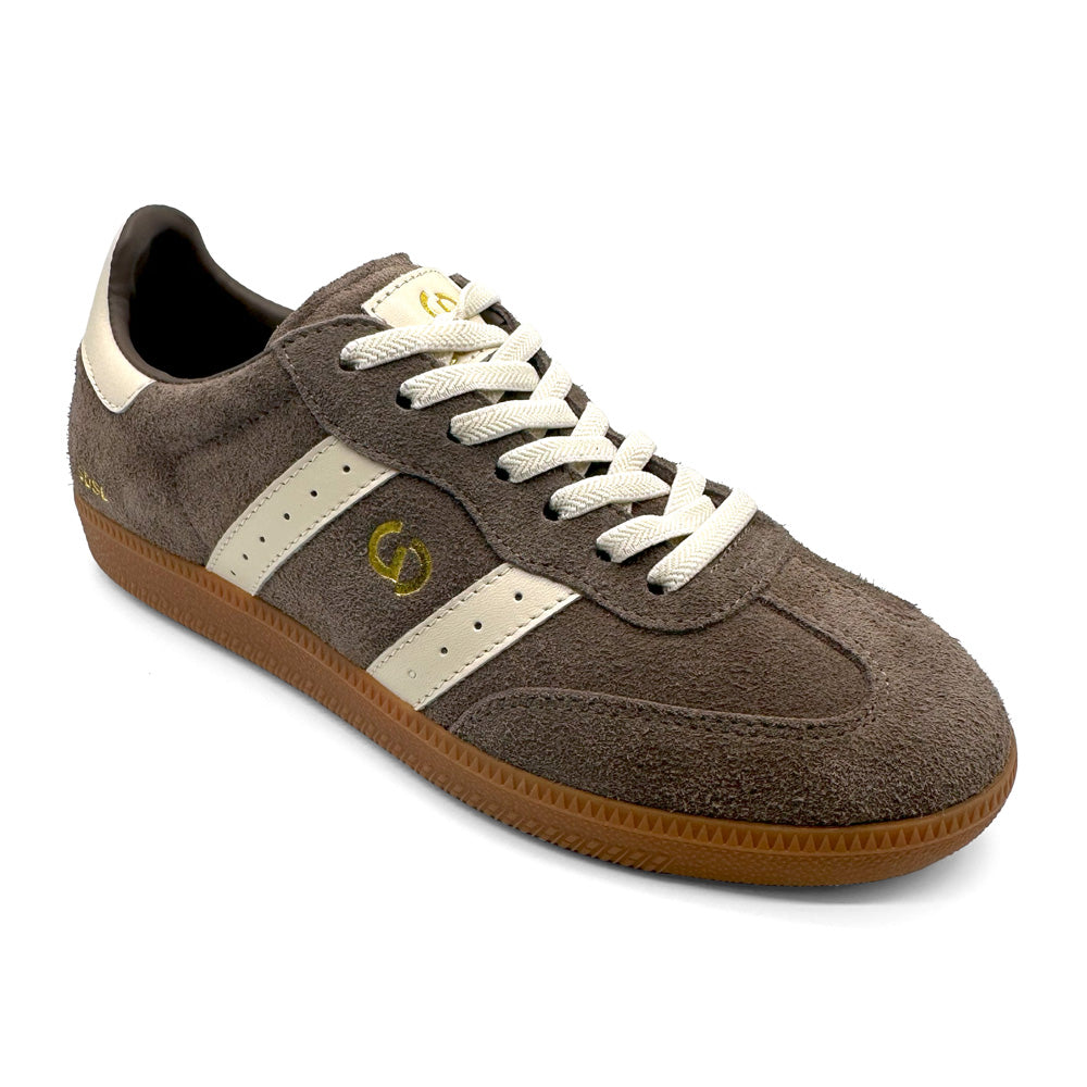 Goodsole 2001 Parallel Walnut Brown/Ivory Suede Natural Fit Footwear