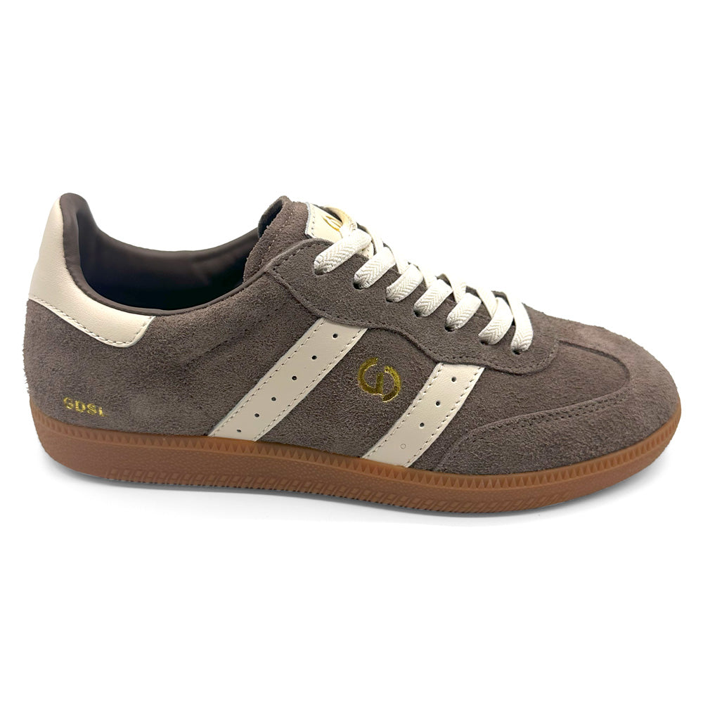 Goodsole 2001 Parallel Walnut Brown/Ivory Suede Natural Fit Footwear