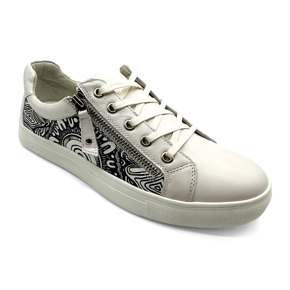 Klouds Cara Kard Combo Wilyabrup White Natural Fit Footwear