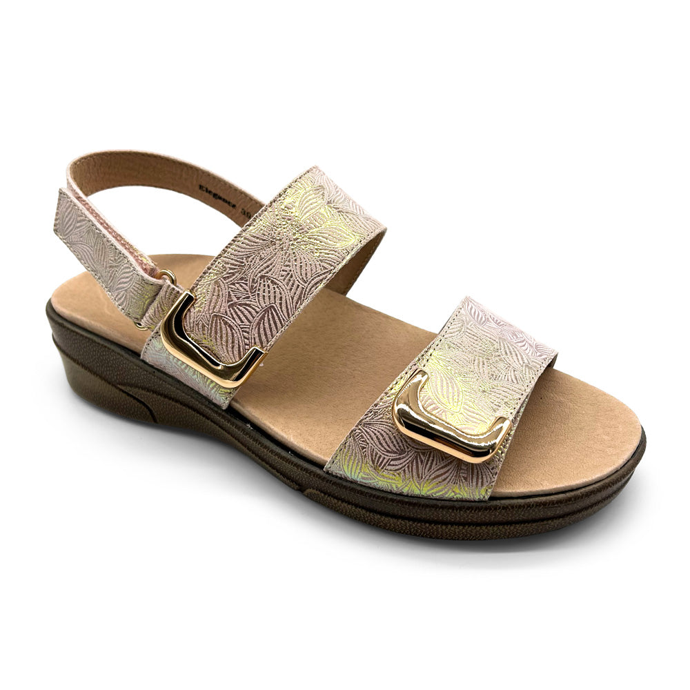 Klouds Women's Elegance Print Rose Print Natural Fit Footwear