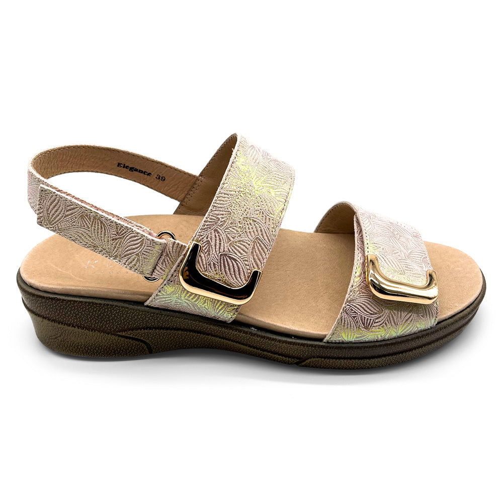 Klouds Women's Elegance Print Rose Print Natural Fit Footwear
