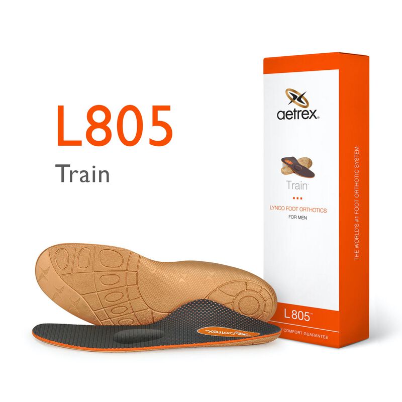 Aetrex Men's Train Insole- Matatarsal (L805)  Natural Fit Footwear