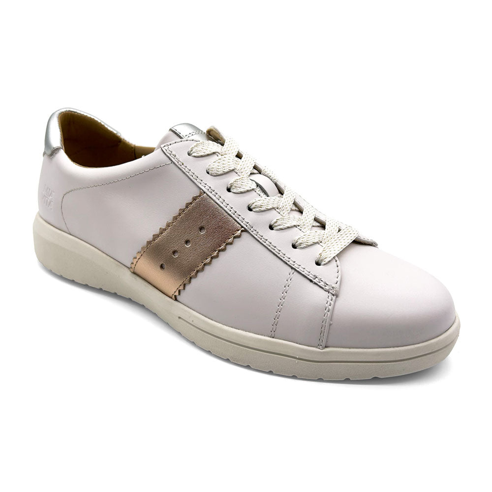 Mia Vita Women's Brooklyn White  Natural Fit Footwear