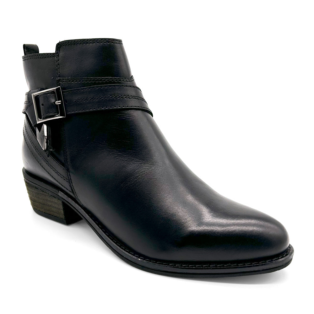Mia Vita Women's Grace Black Natural Fit Footwear