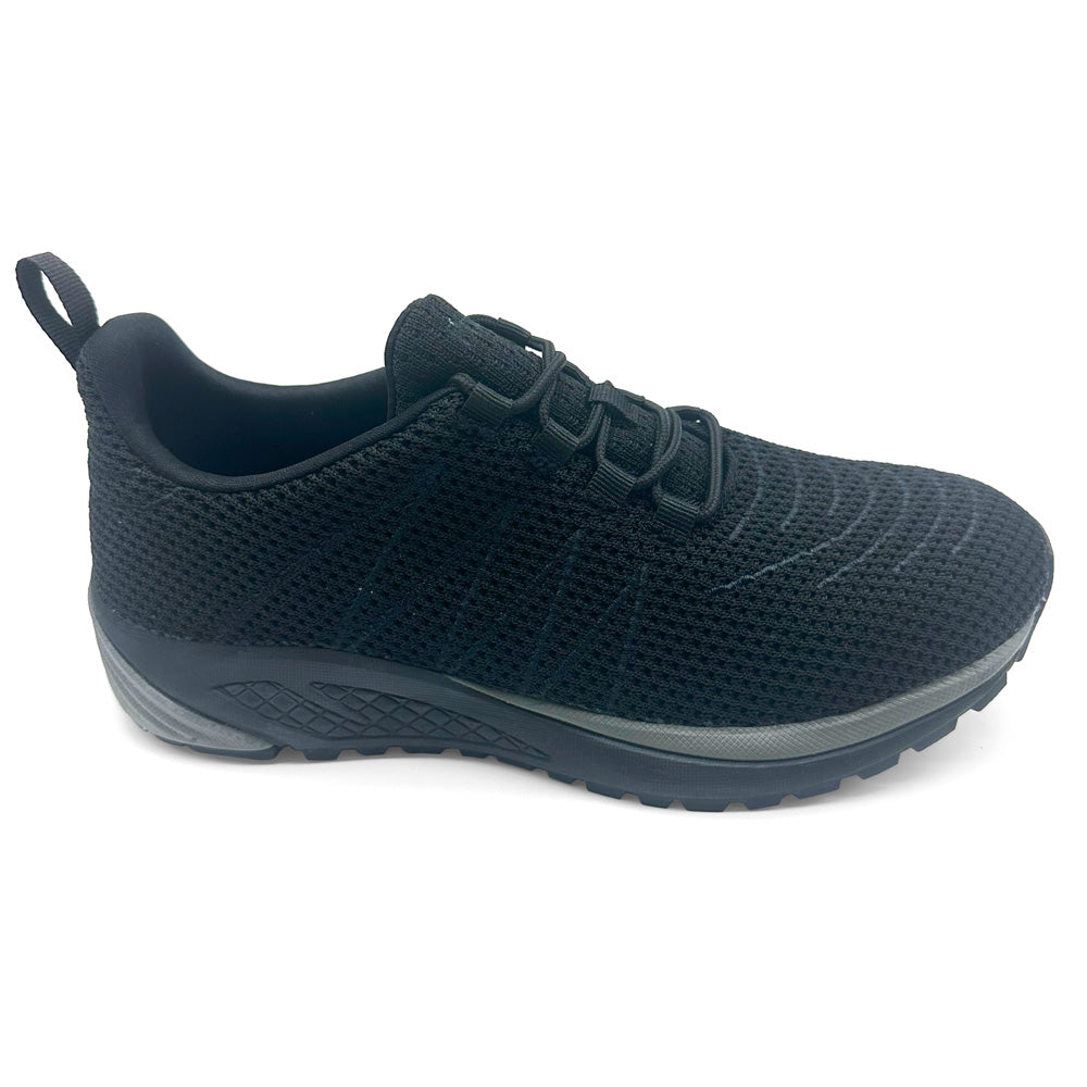 Propet Men's Tour Knit Triple Black  Natural Fit Footwear