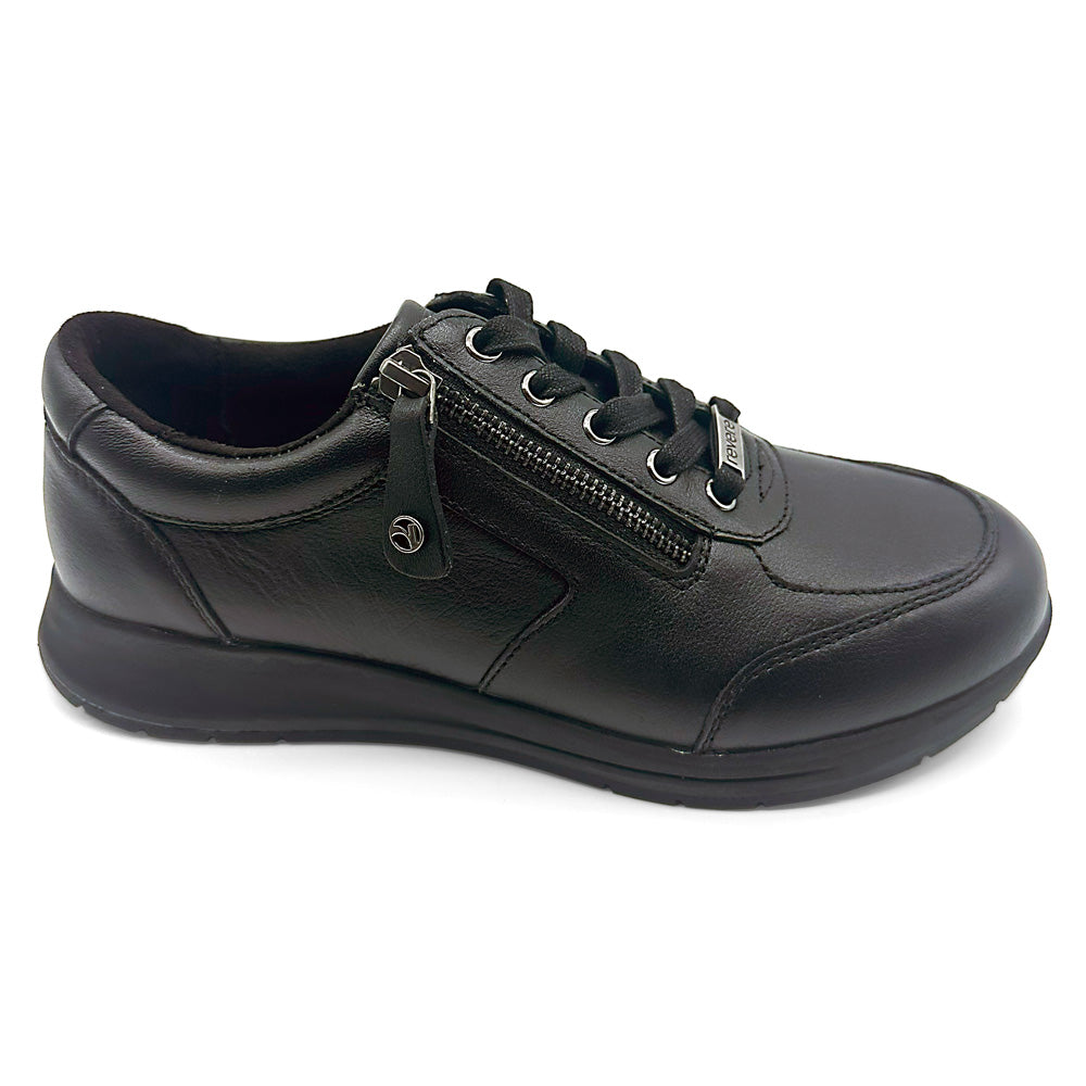 Revere Women's Boston Wide Black French  Natural Fit Footwear