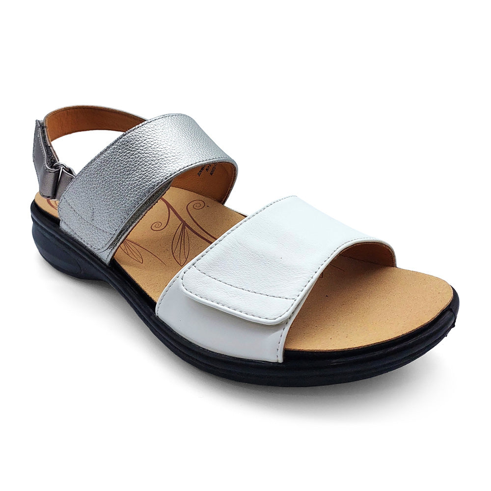 Revere Women's Como Silver Fusion  Natural Fit Footwear