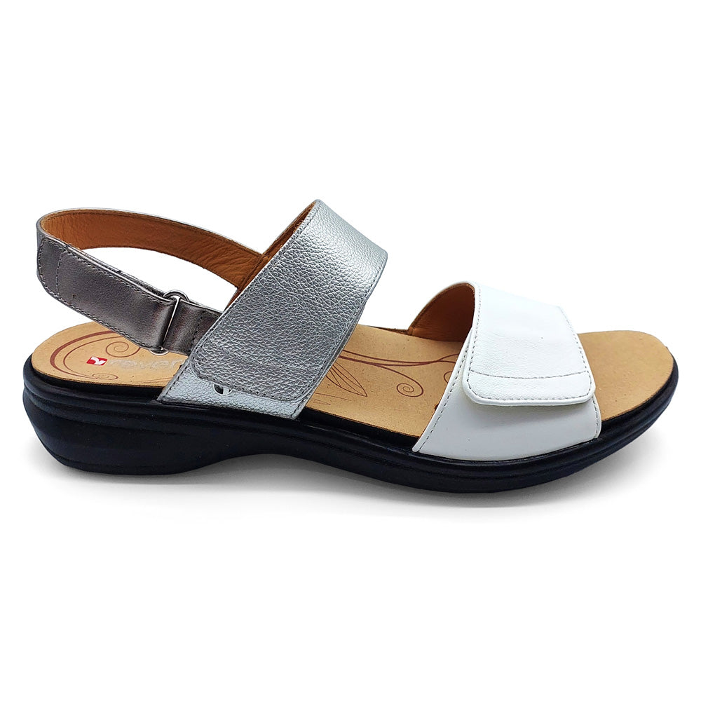 Revere Women's Como Silver Fusion  Natural Fit Footwear