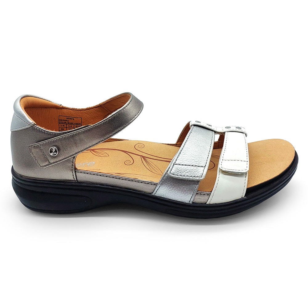 Revere Women's Negara Silver Fusion  Natural Fit Footwear
