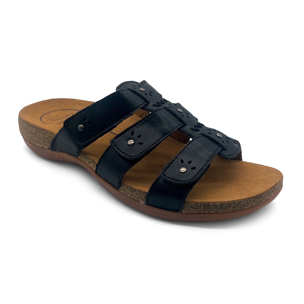 Scholl Orthaheel Women's Andrea Black Natural Fit Footwear