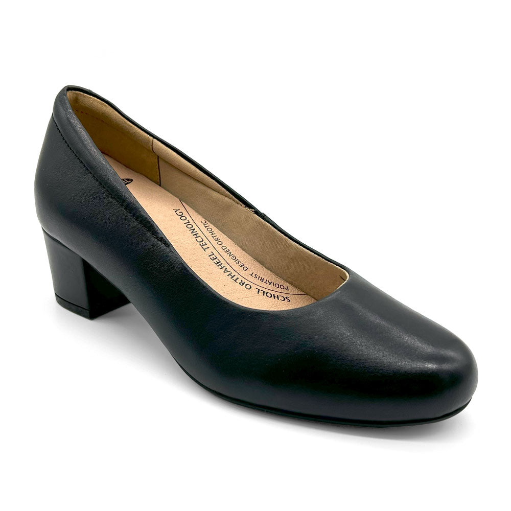 Scholl Orthaheel Women's Harper Black  Natural Fit Footwear