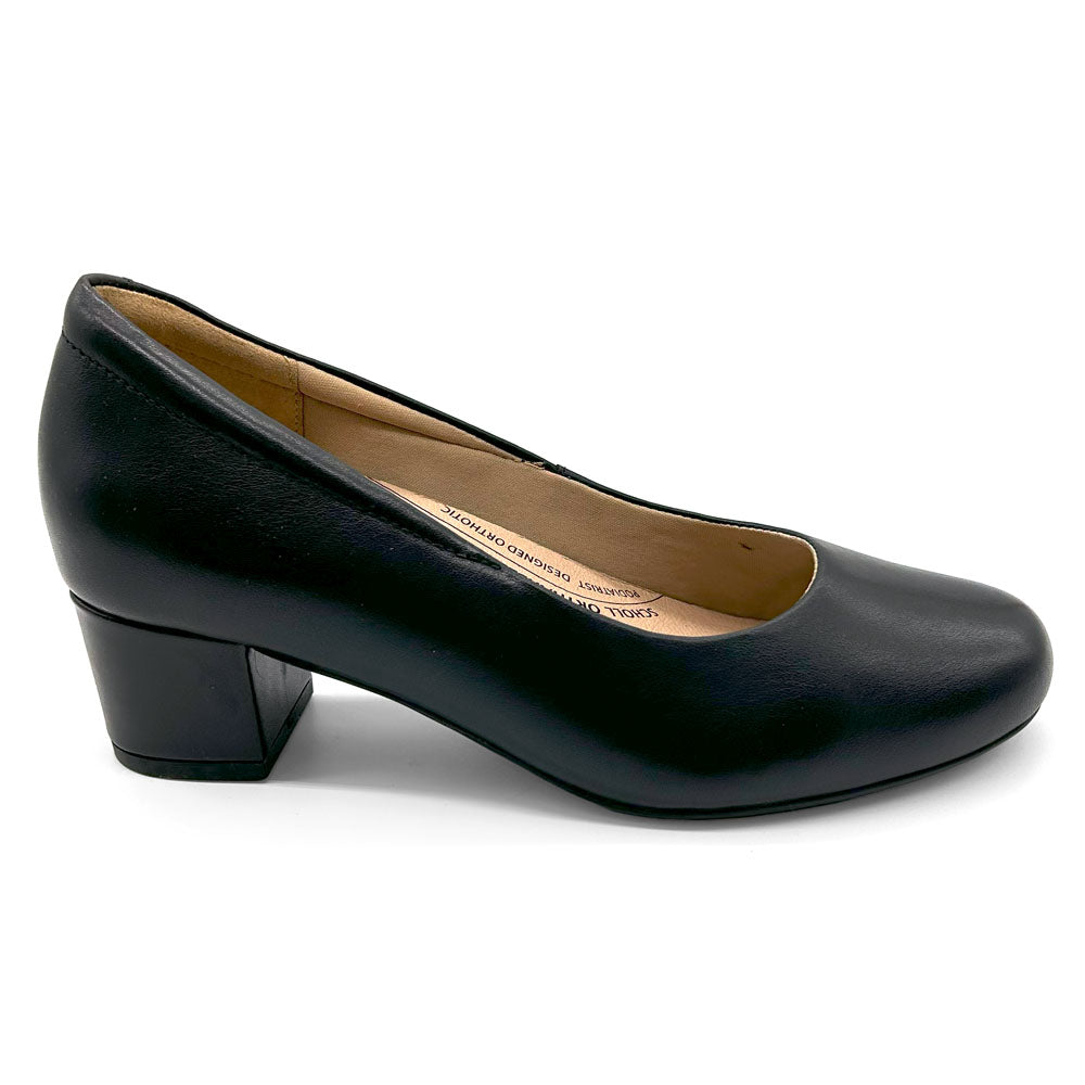 Scholl Orthaheel Women's Harper Black  Natural Fit Footwear