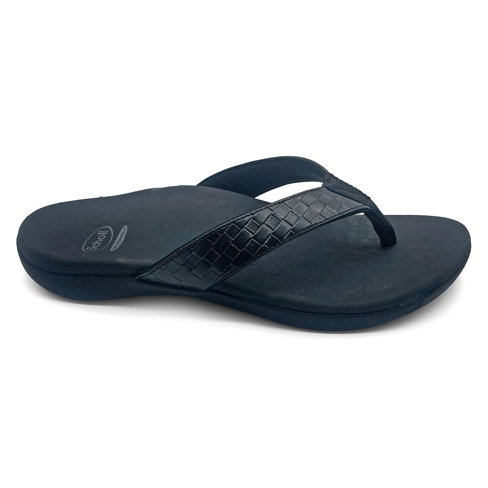 Scholl Orthaheel Women's Sonoma II Brick Black  Natural Fit Footwear