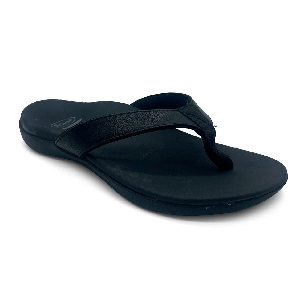 Scholl Orthaheel Women's Sonoma II Smooth Black Natural Fit Footwear