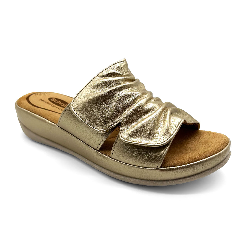 Scholl Orthaheel Women's Cora Gold Natural Fit Footwear