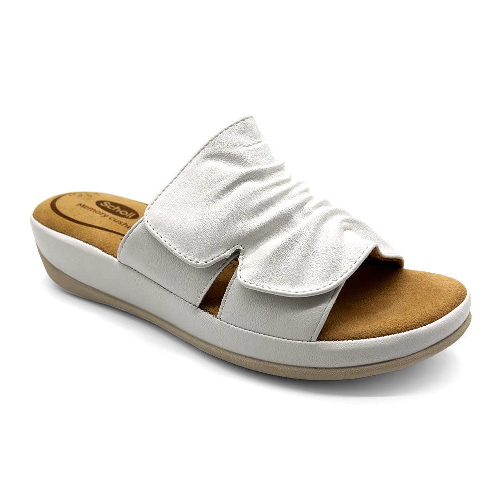 Scholl Orthaheel Women's Cora White Natural Fit Footwear