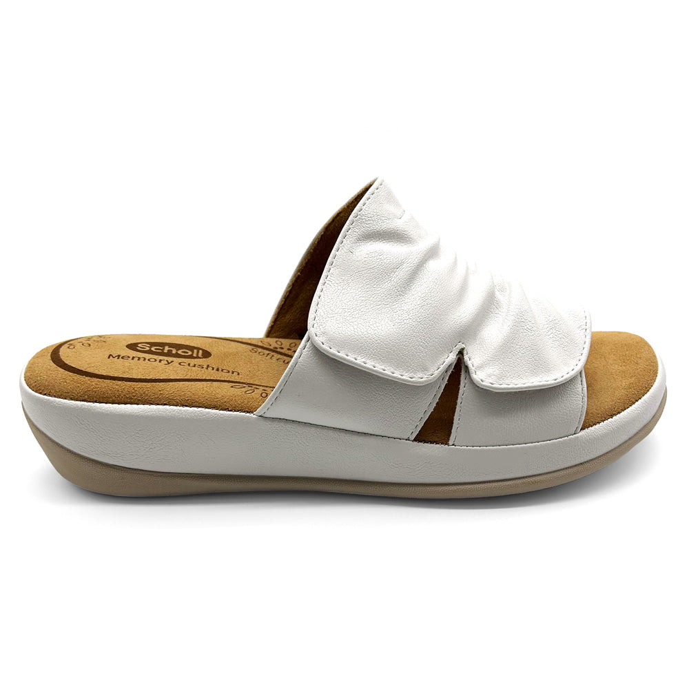 Scholl Orthaheel Women's Cora White Natural Fit Footwear