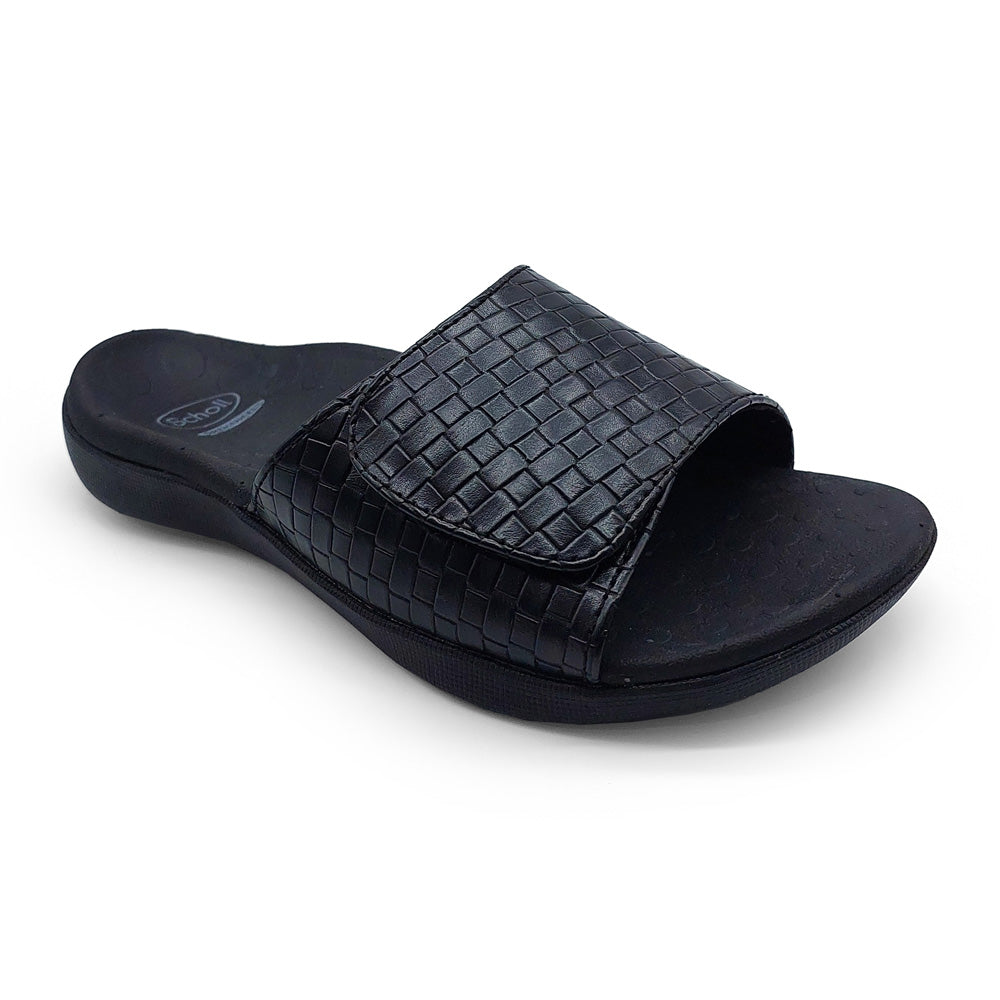 Scholl Orthaheel Women's Samos II Brick Black  Natural Fit Footwear