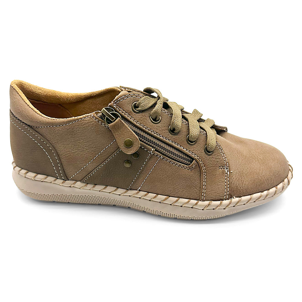 Scholl Orthaheel Women's Wren Taupe Natural Fit Footwear