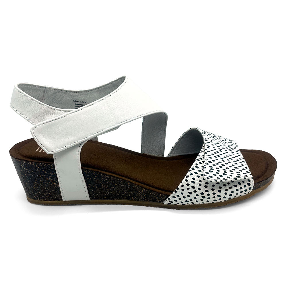 Silver Lining Women's Kyra White Combo  Natural Fit Footwear
