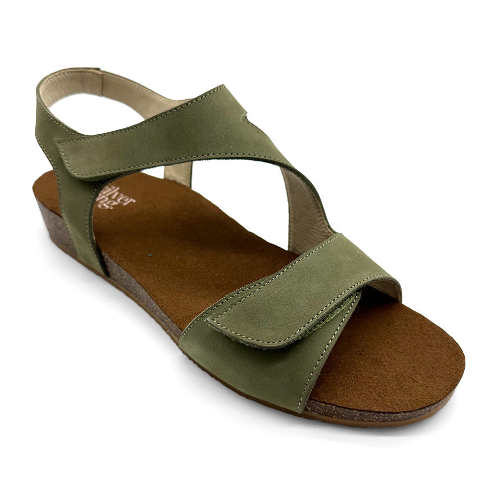 Silver Lining Women's Indie Khaki Nubuck Natural Fit Footwear